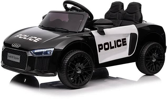 Mamido Dětské elektrické autíčko Audi R8 Spyder policie, bílé