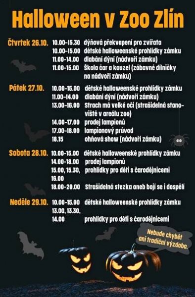 Zlínská zoo oslaví Halloween. Pro návštěvníky připravila čtyřdenní speciální program - ZLIN.CZ