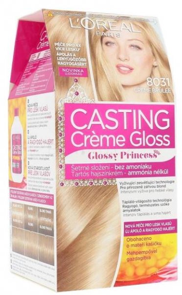 L'Oréal Paris Casting Creme Gloss Glossy Princess Barva na vlasy pro ženy 48 ml Odstín 8031 Creme Brulée