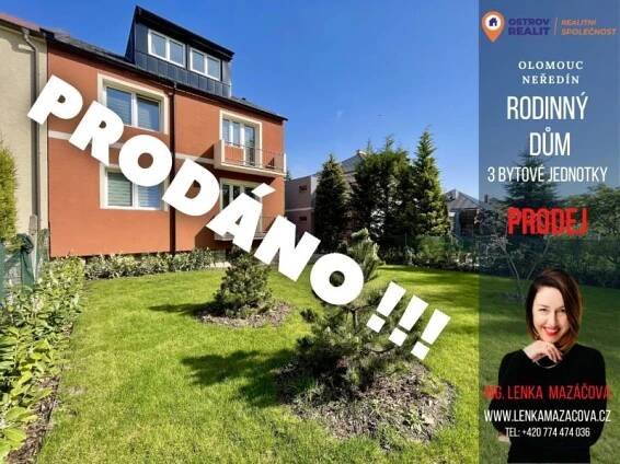 Prodej domu s třemi byty, Olomouc – Neředín - Lenka Feltl Mazáčová