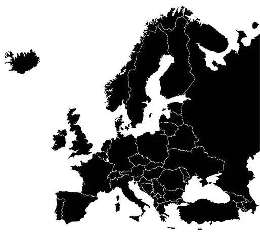 Mapa Evropy. — Ilustrace