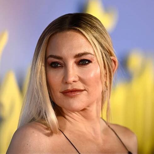 Kate Hudson Wore a Sheer Cutout Gown in the Most Unexpected Color Combo—See Pics