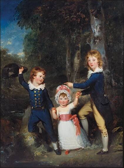 Sir Thomas Lawrence (1789-1830), Bildnis der Kinder des Lord George Cavendish, 1790, Dauerleihgabe der Adolf und Luisa-Haeuser Stiftung, Foto: Städelsches Kunstinstitut