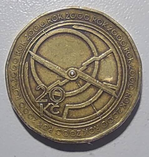 20 kč 2000 - Orloj - Milénium