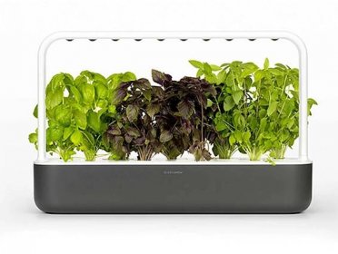 Click and Grow chytrý květináč pro pěstování bylinek, zeleniny, květin a stromů - Smart Garden 9, šedá - rozbaleno