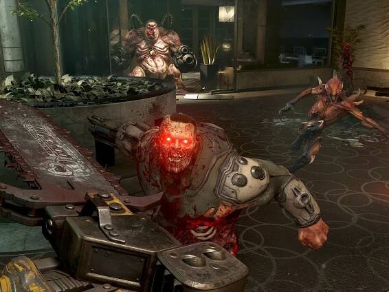 3D střílečka Doom Eternal nedělá odkazu svého více než čtvrt století starého předchůdce ostudu. Navíc může může být skvělým způsobem, jak si vybít frustraci způsobenou aktuální koronavirovou epidemií. (Foto: archiv výrobce)