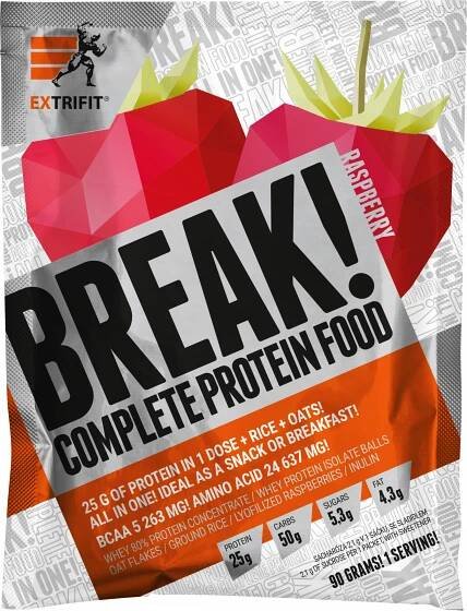 EXTRIFIT Protein Break! 90 g malina od 55 Kč