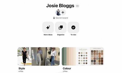 Private Pinterest Board Example