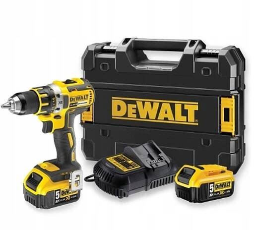 DeWALT DCD791P2 Aku bezuhlíková vrtačka (70Nm/18V/2x5,0Ah) Tstak