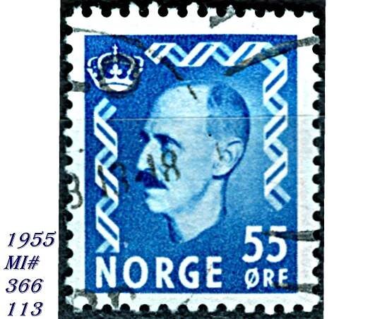 Norsko, král Haakon VII., - Známky