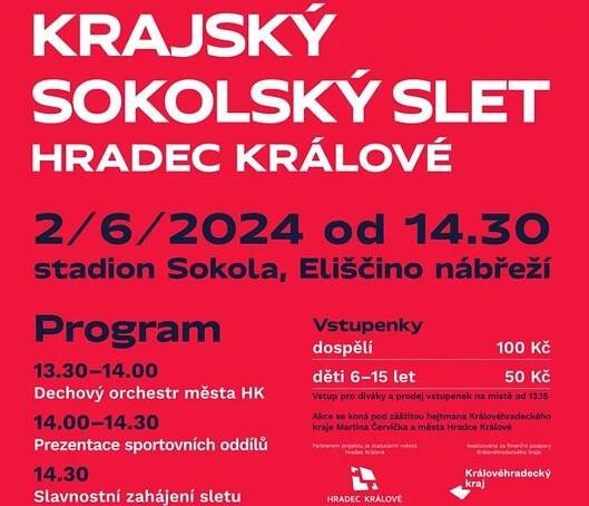 V Hradci bude v neděli sokolský slet, představí se přes dva tisíce cvičenců