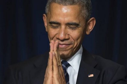 Obama počas modlitebných raňajok. Foto - AP