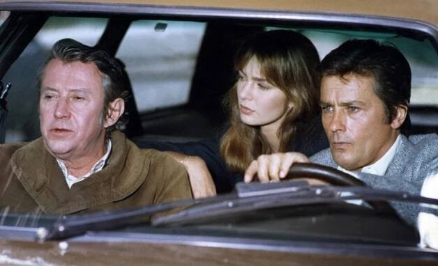 Michel Auclair, Anne Parillaud, Alain Delon - Kdo nastaví kůži - Z filmu