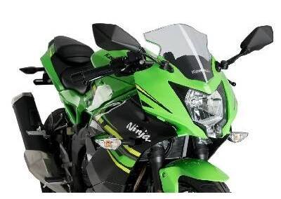 Puig Z-RACING 3539 Čirá (W) plexi štít Kawasaki Ninja 125 (19-22)