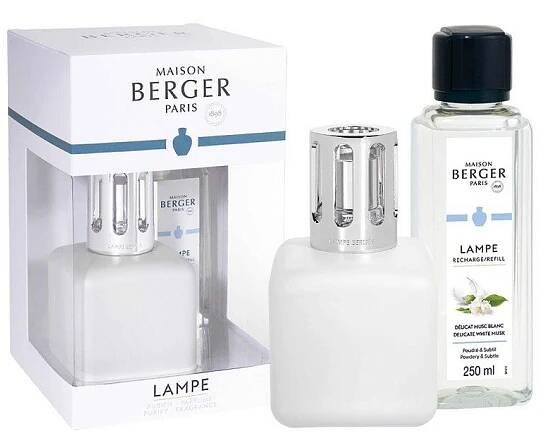 Maison Berger Paris Glacon katalytická lampa bílá + jemné bílé pižmo náplň 250 ml od 962 Kč