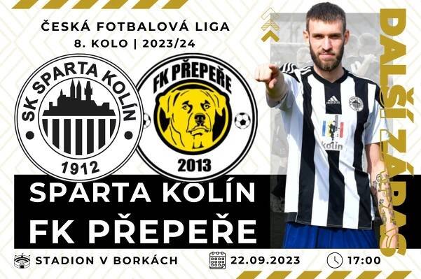 Přepeře hostíme už v pátek! - SK Sparta Kolín, z.s.