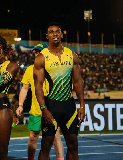 Yohan Blake bei den Olympischen Spielen für Jamaika.