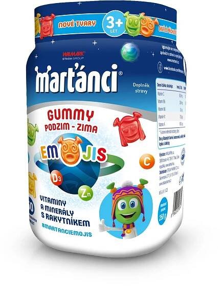 Martánci Gummy podzim-zima emojis 50 ks