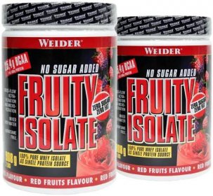 Weider Protein Fruity Isolate, 2x908 g red fruits