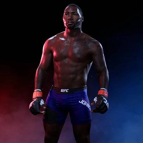 UFC 5 Alter Egos "Prime Series V" fighter Anthony Johnson in front of a dark background.