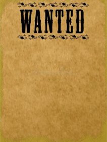 Blank Wanted Poster royalty free stock images