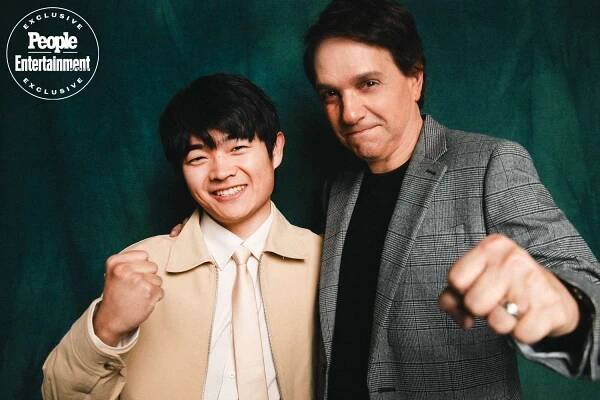 Ben Wang and Ralph Maccihio (Karate Kid: Legends - SONY) photographed in the PEOPLE/EW Cinemacon Portrait Studio in Las Vegas, Nevada on April, 1 2025. 