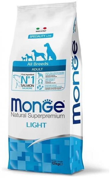 Monge Natural Superpremium All Breeds Light Losos s rýží - 12 kg
