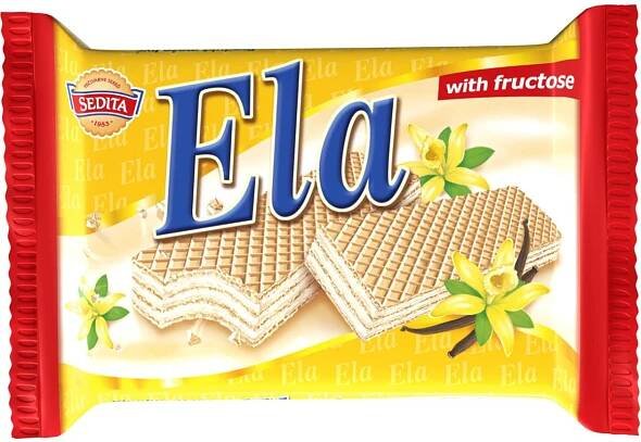 Sedita Ela oplatky s krémovou náplní s přírodním vanilkovým aromatem a fruktózou 40 g
