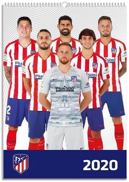Nástěnný kalendář Atlético Madrid 2020