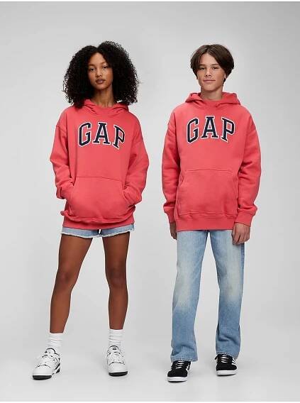 Teen mikina s kapucí logo Unisex