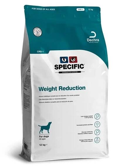 SPECIFIC Dog CRD-1 Weight Reduction 12 kg krmivo pro dospělé psy s nadváhou v eshopu FERA24.CZ za nejnižší cenu, recenze