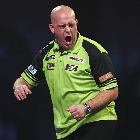 Michael van Gerwen hits nine-darter on way to Players Championship title