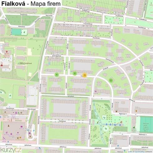 Fialková - mapy | Kurzy.cz