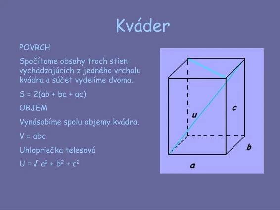 PPT - Objemy a povrchy telies PowerPoint Presentation, free download ...
