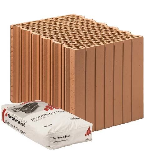 Obrázek produktu Cihla Porotherm 38 EKO+ Profi P8 broušená – 248×380×249 mm