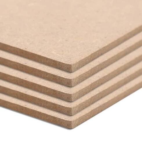 VidaXL Desky z MDF 8 ks 143393 béžové 600 x 600 x 12 mm