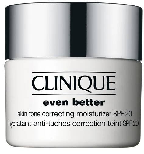Multifunkční, intenzivní hydratační denní pleťový krém Even Better SPF 20 dokáže narušit shluky melaninu a působit tak proti pigmentovým skvrnám, Clinique, 50 ml 1240 Kč 