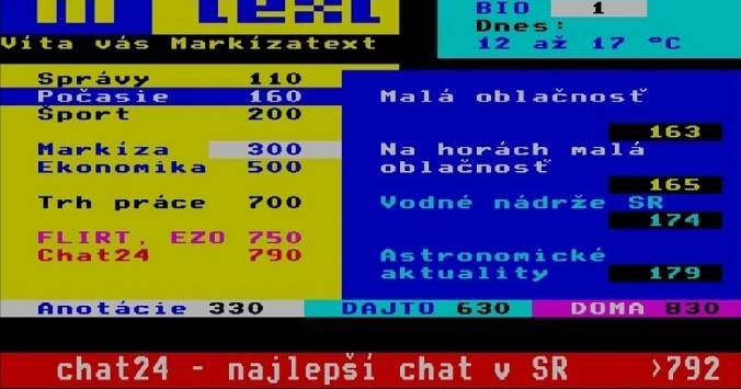 Po televizi Nova vypne teletext i slovenská Markíza