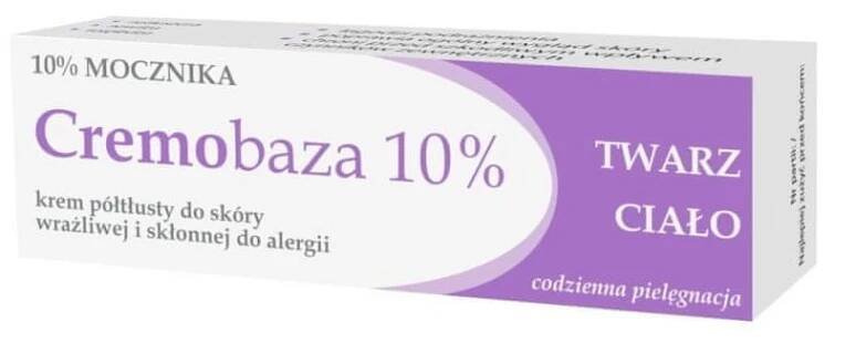Cremobaza 10% Močovinový polotučný krém pro citlivou pokožku se sklonem k alergiím