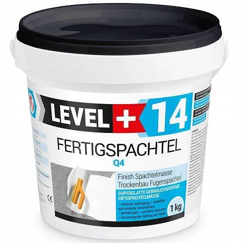 Hotová špachtlová hladítko Super Bílá 1 kg Level+14