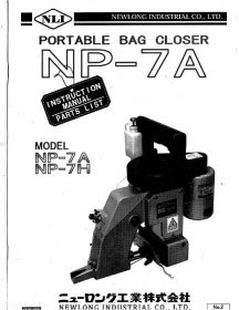 Consew NP-7A Manual