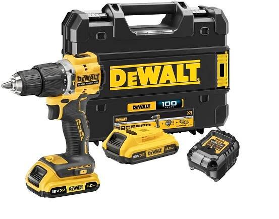DeWalt Sada aku příklepového vrtacího šroubováku 18V XR (DCD100YD2T-QW )