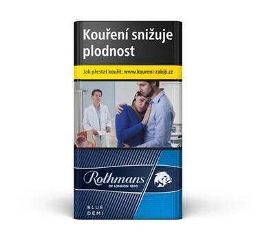 Rothmans Ol Demi Blue king size tvrdé bal. 10 krab. 20 ks kolek R KC 149 Kč VO cena - Cigarety, Tabák, Nápoje, tabák