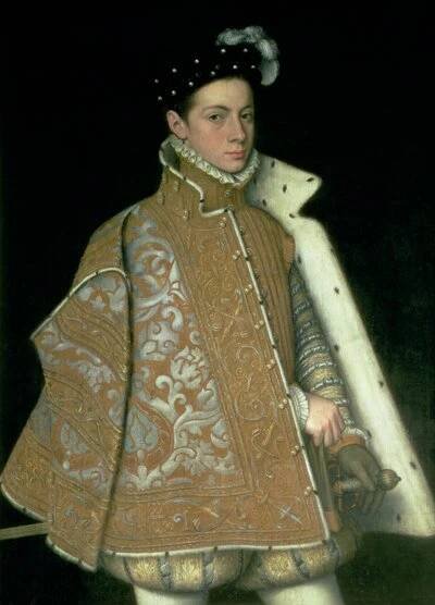 Alessandro Farnese (1546-92), pozdější guvernér Nizozemska (1578-86), syn Markéty Parmské (1522-86) a Ottavia Farnese, vévody z Parmy (1520-86), kolem 1561 od Sofonisba Anguissola