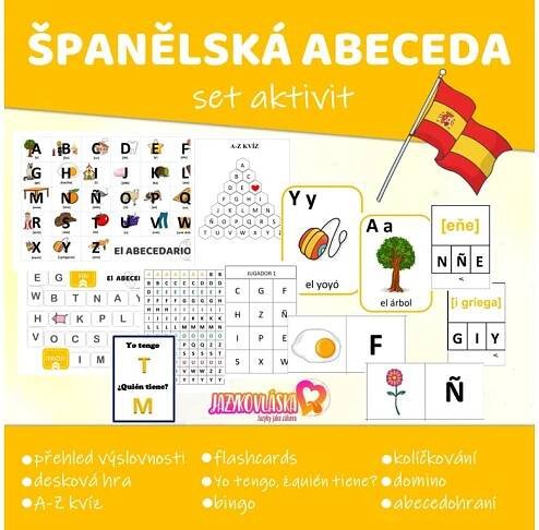 Španělská abeceda set aktivit | Jazykovlaska.cz