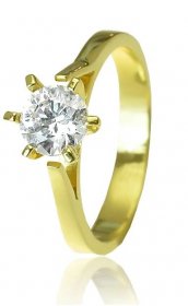 GOLDIE Zlatý prsteň Syllable ER053.GSB