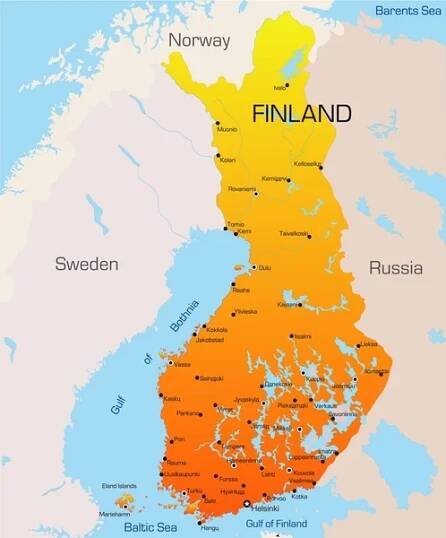 Finsko mapa — Ilustrace