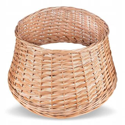 Proutěná krytka na stojan pod vánoční stromeček ozdobný koš přírodní boho 52 cm