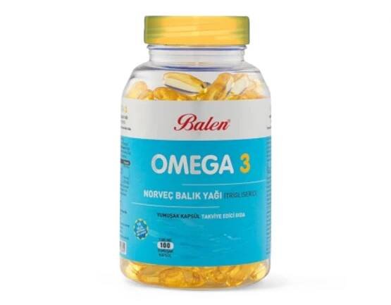 Balen Omega 3 Norwegian Fish Oil (Triglyceride Form) Softgel Capsule 1380 mg - 100 Capsules