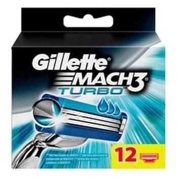 Gillette Mach3 Turbo ( 12 ks ) - Náhradní hlavice pro muže